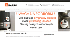 Desktop Screenshot of bapro.com.pl