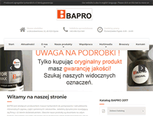 Tablet Screenshot of bapro.com.pl